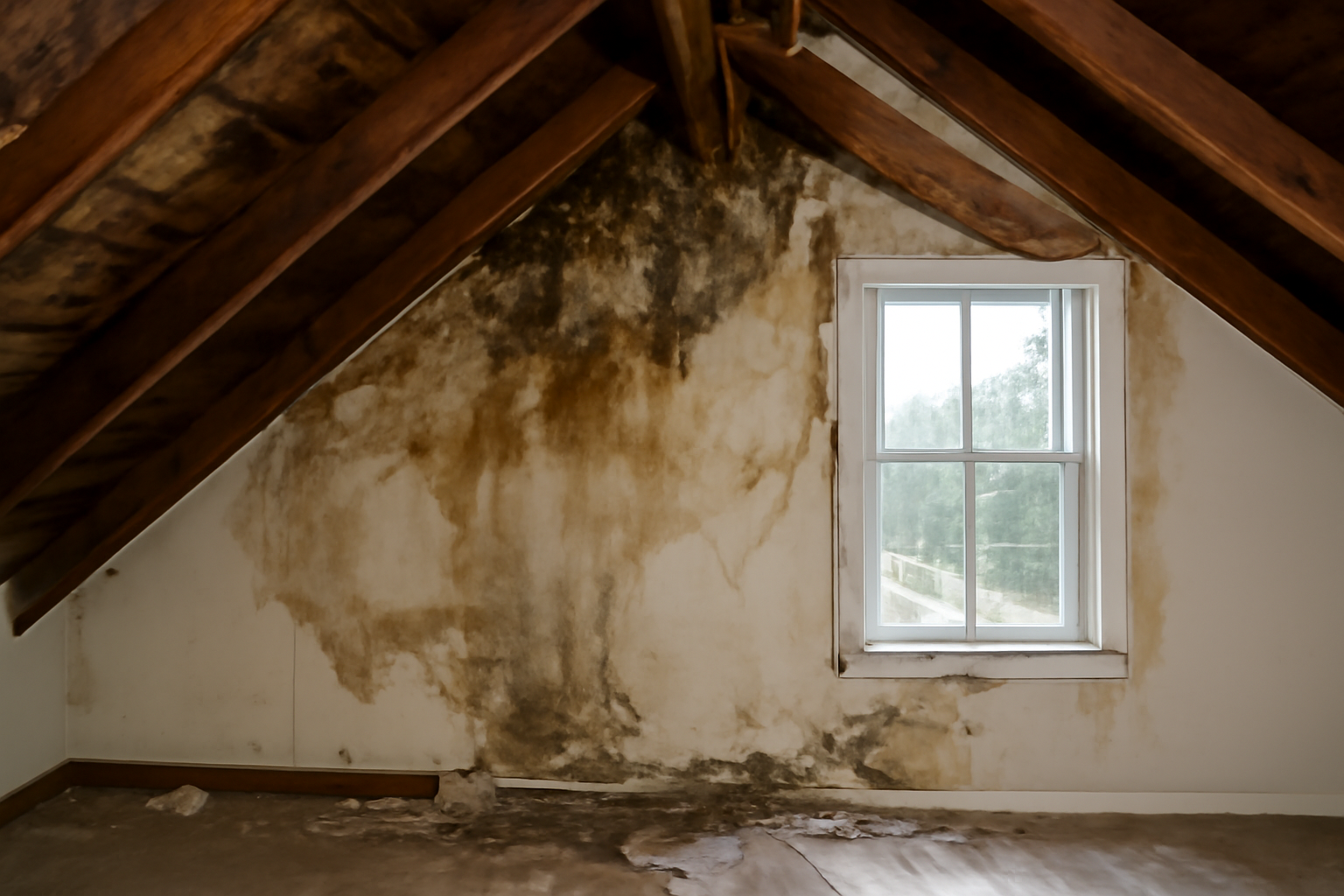 Attic Water Damage Restoration in Amesbury, MA