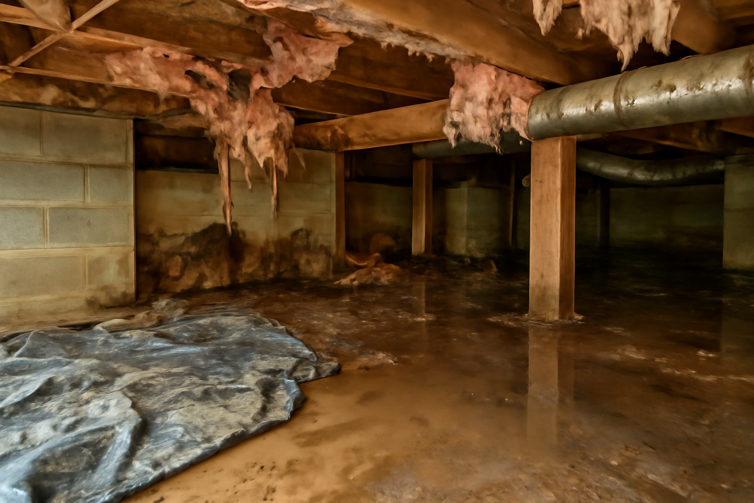 Crawl Space Water Removal in Acton, MA