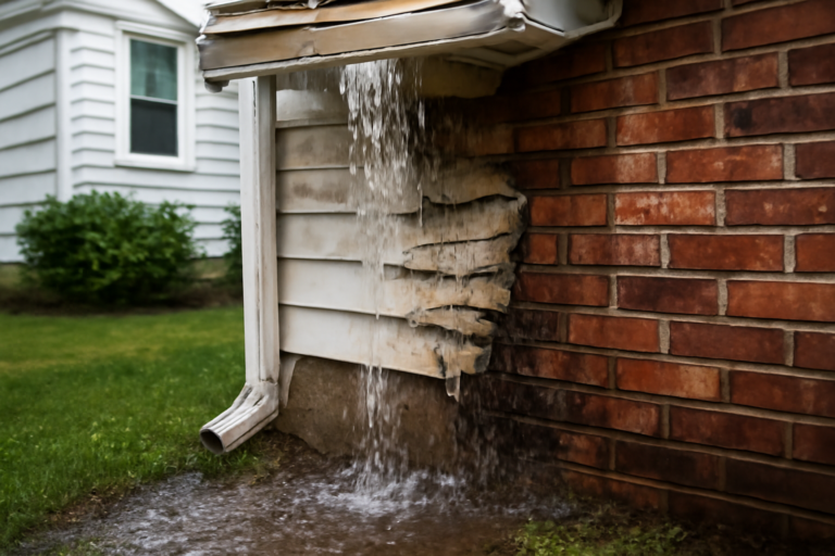 Gutter Overflow Water Removal