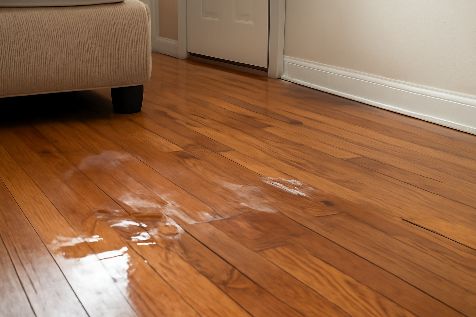 Hardwood Floor Water Extraction in Acton, MA