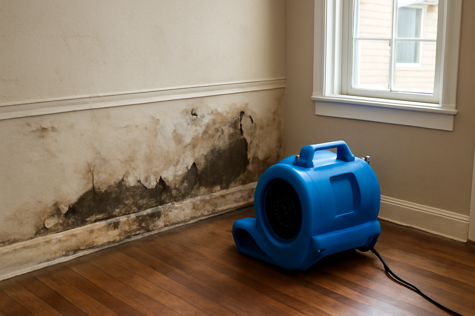 High-Velocity Air Mover Drying in Acton, MA