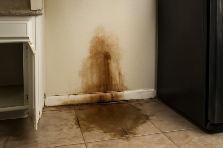 Ice Maker Line Leak Water Removal