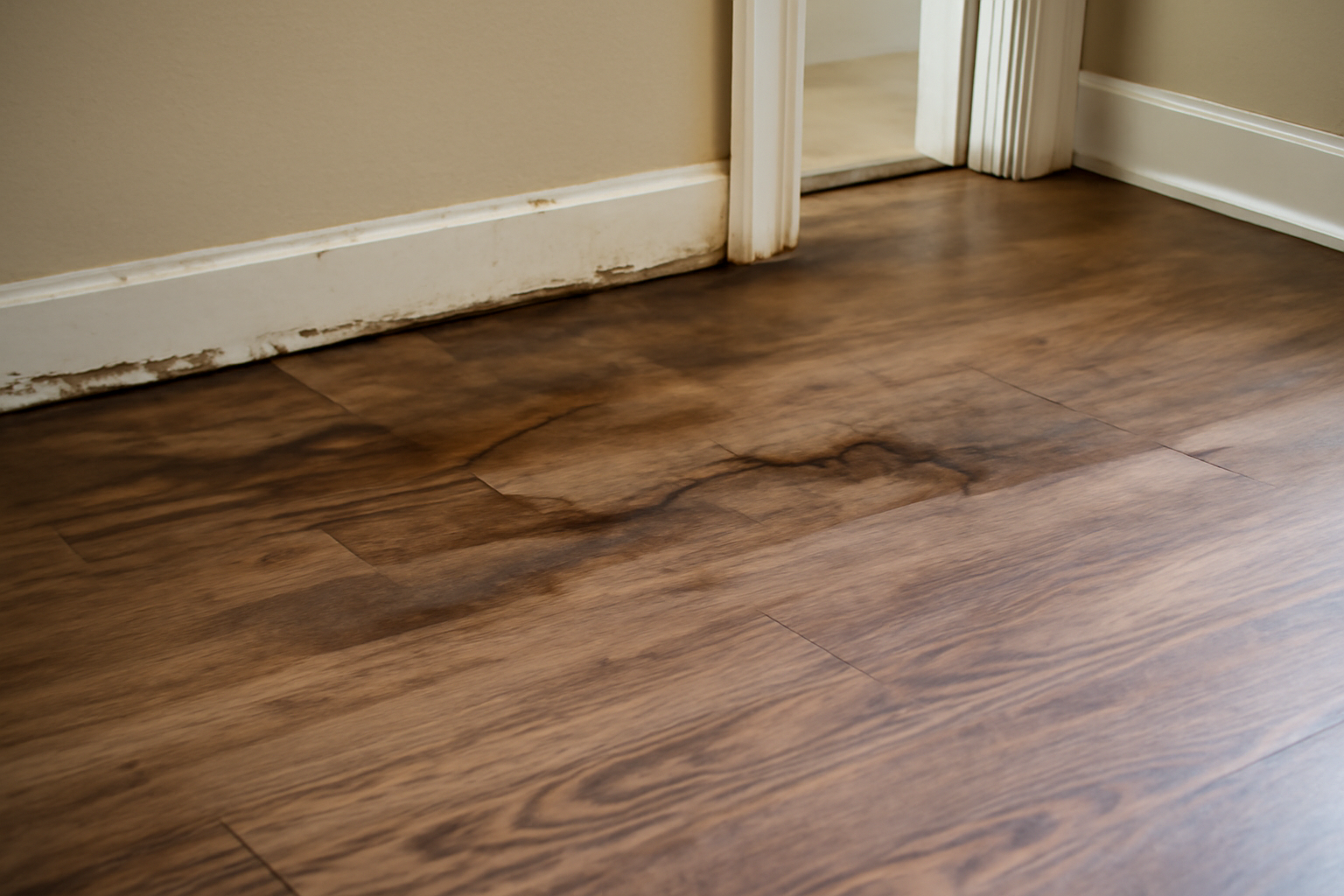 Laminate Floor Water Damage Restoration in Acton, MA