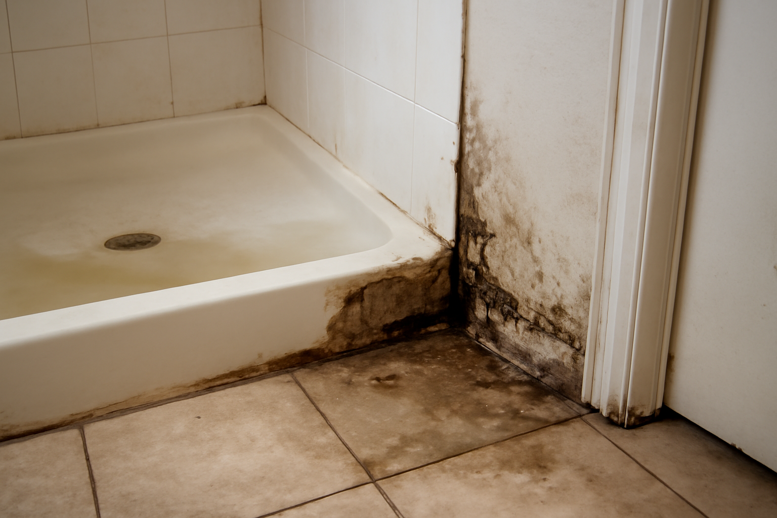 Shower Pan Leak Water Removal in Acton, MA