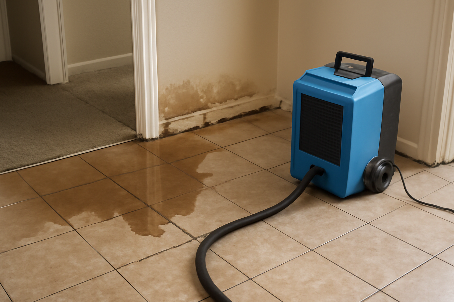 Tile Floor Water Extraction in Acton, MA