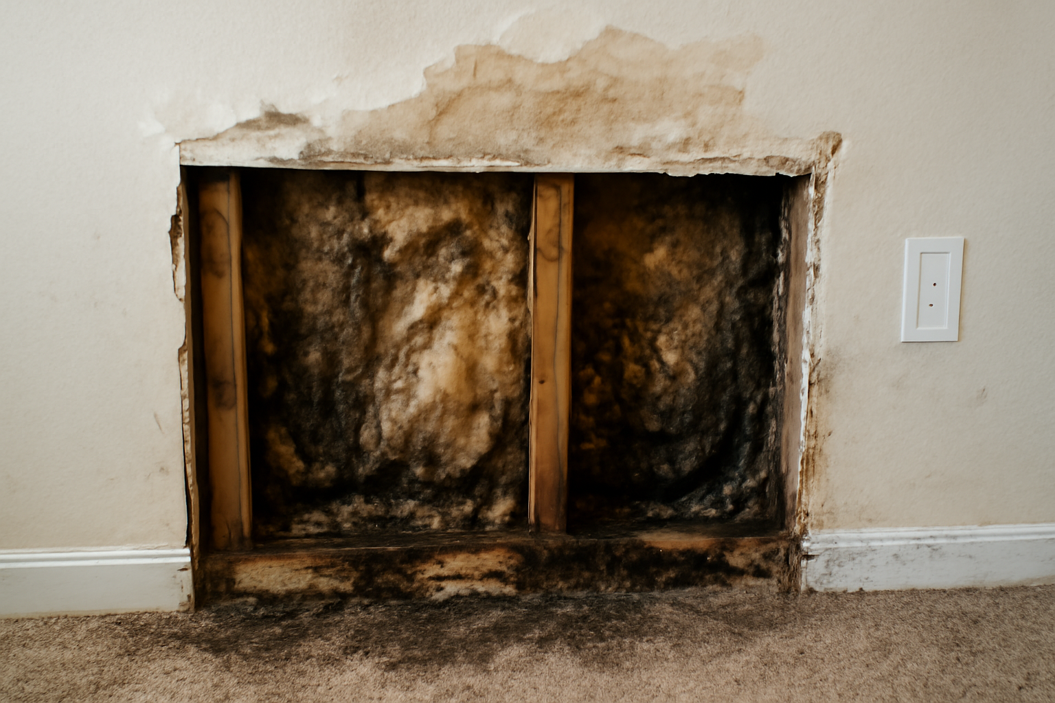 Wall Cavity Water Extraction in Acton, MA